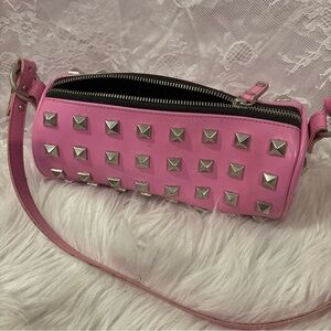 Pink Studded Women's Bag